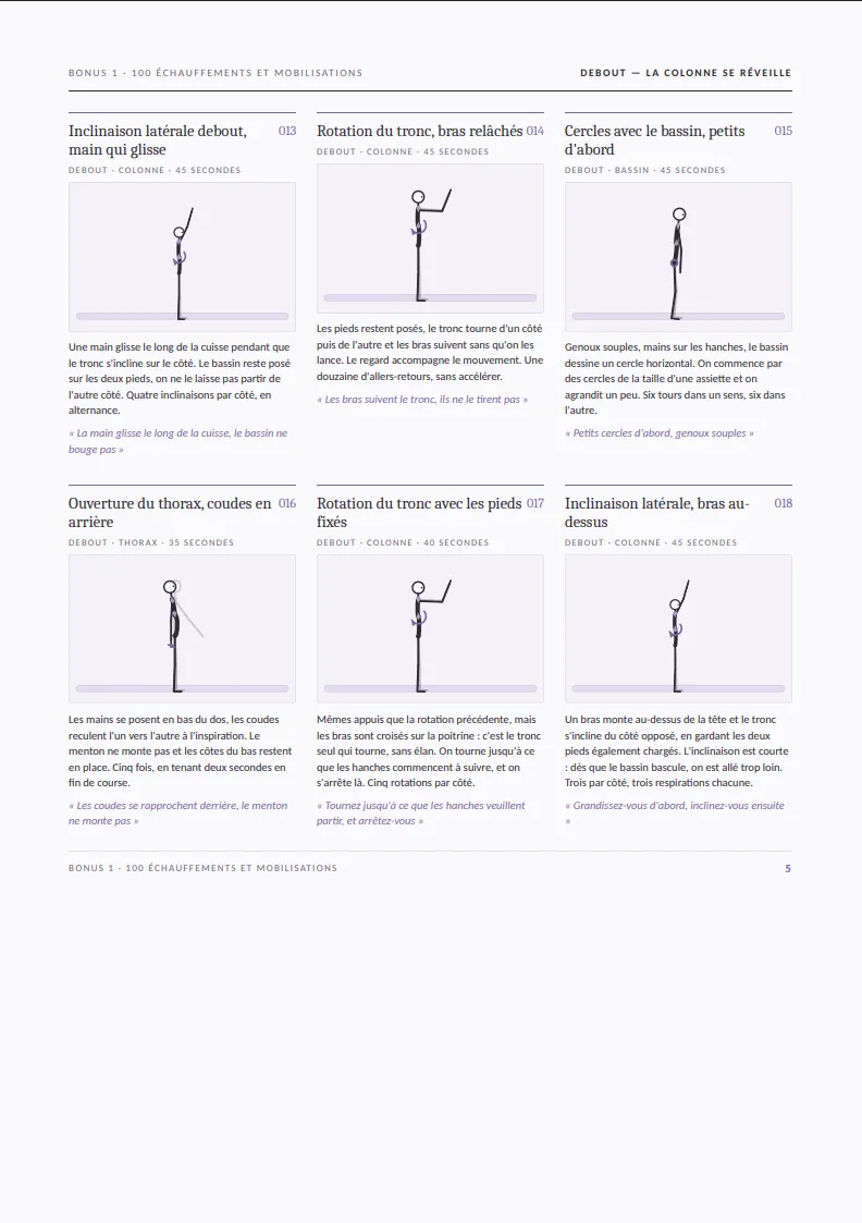 Page réelle du MasterPack Pilates Pro 2